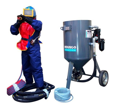 COMPLETE remote controlled sand blasting package 200L