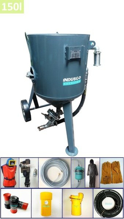 STANDARD manual controlled sand blasting package 150L