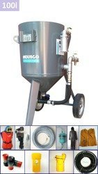 STANDARD manual controlled sand blasting package 100L